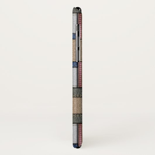 Denim Patchwork Case-Mate iPhone Hülle (Hinten/Links)