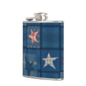 Denim Patchwork Flachmann (Links)