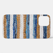 Denim Patchwork: gerecycelt Jeans Teppich. Case-Mate iPhone Hülle (Rückseite (Horizontal))