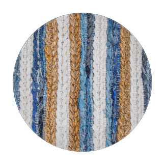 Denim Patchwork: gerecycelt Jeans Teppich. Schneidebrett