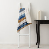 Denim Patchwork: gerecycelt Jeans Teppich. Sherpadecke (Beispiel)