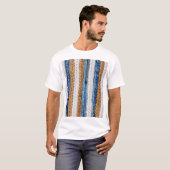 Denim Patchwork: gerecycelt Jeans Teppich. T-Shirt (Vorne ganz)