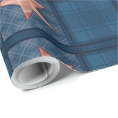 Denim Patchwork Geschenkpapier (Rolleneckpunkt)