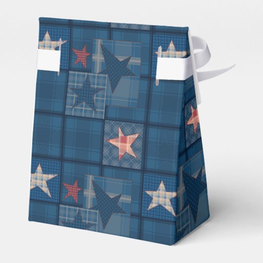 Denim Patchwork Geschenkschachtel (Rückseite)
