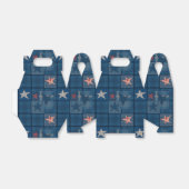 Denim Patchwork Geschenkschachtel (Ungefaltet)