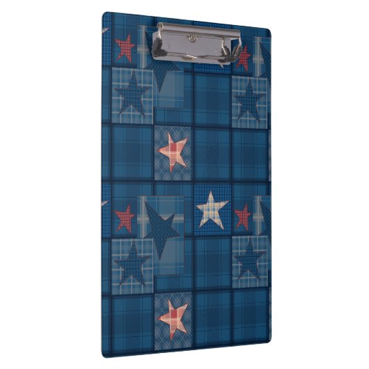 Denim Patchwork Klemmbrett (Rechts)