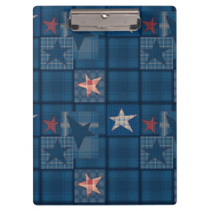 Denim Patchwork Klemmbrett