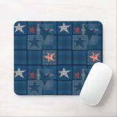Denim Patchwork Mousepad (Mit Mouse)