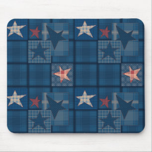 Denim Patchwork Mousepad
