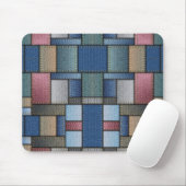 Denim Patchwork Mousepad (Mit Mouse)