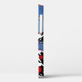 Denim Patchwork: Nahtloses Stoffmuster Case-Mate iPhone Hülle (Rückseite / Links)