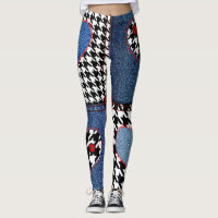 Denim Patchwork: Nahtloses Stoffmuster