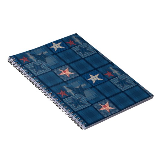 Denim Patchwork Notizblock (Rechte Seite)