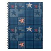 Denim Patchwork Notizblock (Vorderseite)