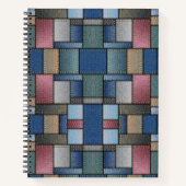 Denim Patchwork Notizblock (Vorderseite)