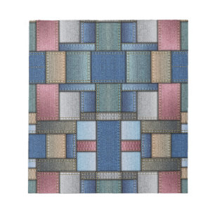 Denim Patchwork Notizblock