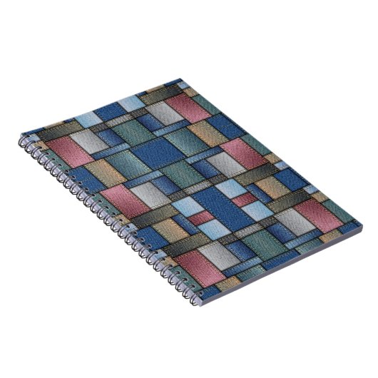 Denim Patchwork Notizblock (Rechte Seite)