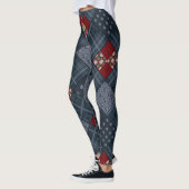 Denim Patchwork, Patchwork, Textilien, blaues Must Leggings (Links)