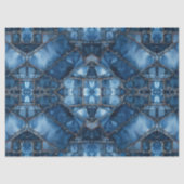 Denim Patchwork Pattern - Ava Seidenpapier (Vorderseite)
