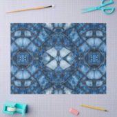 Denim Patchwork Pattern - Olivia Seidenpapier (Basteln)