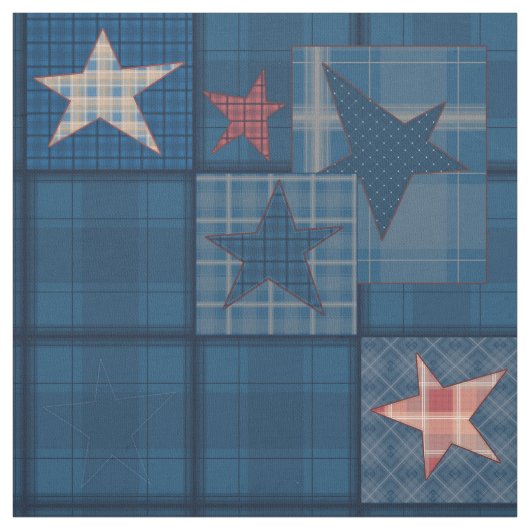 Denim Patchwork Stoff (Muster)