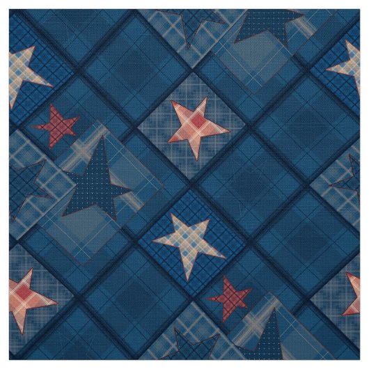 Denim Patchwork Stoff (Muster)