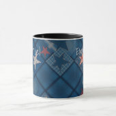 Denim Patchwork Tasse (Zentrum)