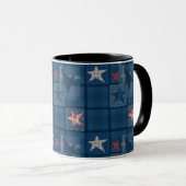 Denim Patchwork Tasse (VorderseiteRechts)