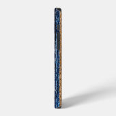 Denim-Patchwork: Teppich aus recycelten Jeans. iPhone Hülle (Linke Seite)