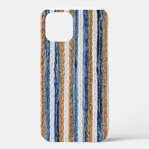 Denim-Patchwork: Teppich aus recycelten Jeans. iPhone 12 Hülle