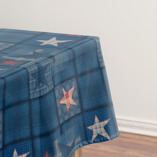 Denim Patchwork Tischdecke (Beispiel)