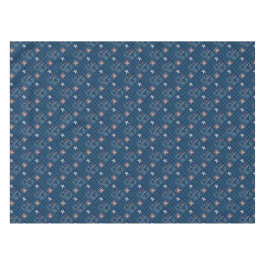 Denim Patchwork Tischdecke (Vorderseite (Horizontal))