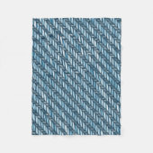 Denim Pattern Fleecedecke (Vorderseite)