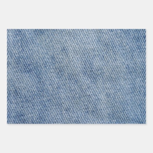 Denim Pattern Geschenkpapier Set (Vorderseite 3)