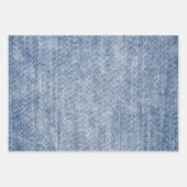 Denim Pattern Geschenkpapier Set (Vorderseite 2)