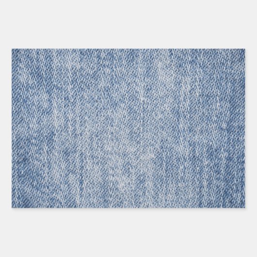 Denim Pattern Geschenkpapier Set (Vorderseite 2)