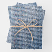Denim Pattern Geschenkpapier Set (Beispiel)