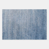 Denim Pattern Geschenkpapier Set (Vorderseite)