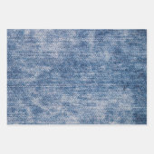 Denim Pattern Geschenkpapier Set (Vorderseite 3)
