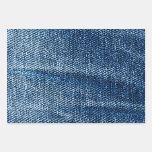 Denim Pattern Geschenkpapier Set (Vorderseite 2)