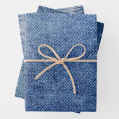 Denim Pattern Geschenkpapier Set (Beispiel)