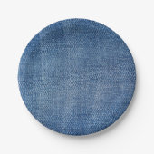 Denim Pattern Pappteller (Vorderseite)