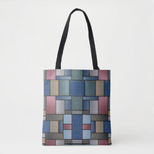 Denim Pattern Tasche