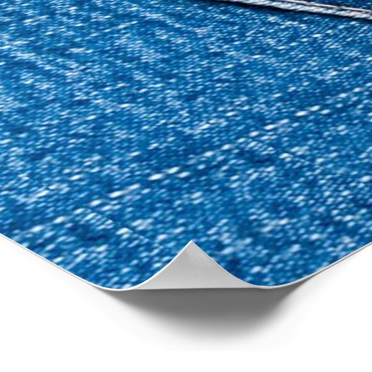 Denim Pocket Begrüßungszeichen Poster (Ecke)