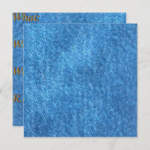 Denim Print Einladungen (Vorne/Hinten)