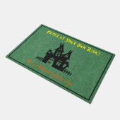 Denim Print October Halloween 24x36-Zoll-Empfang Fußmatte (Schrägansicht)