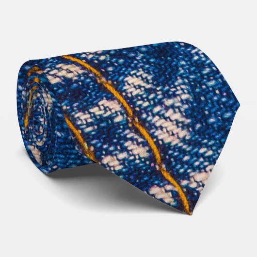 Denim print pattern background krawatte (Gerollt)