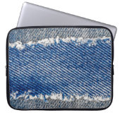 Denim Rahmen. Rippengewebe mit Randstreifen  Laptopschutzhülle (Vorderseite)