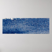 Denim Rahmen. Rippengewebe mit Randstreifen Poster (Vorne)
