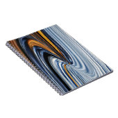 Denim-Reißverschluss-Grafikdesign-Notizbuch Notizblock (Rechte Seite)